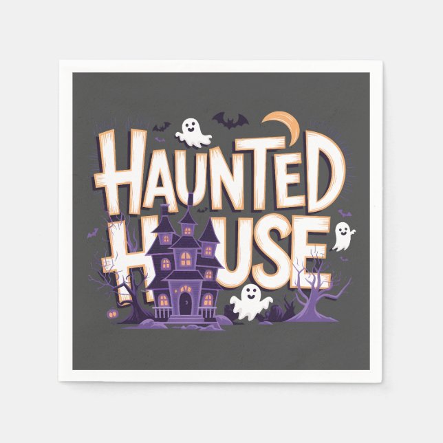 Guardanapo De Papel Maison Hantée - La Nuit des Fantômes (Frente)
