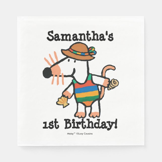 Guardanapo De Papel Maisy With Sheldon Birthday (Frente)