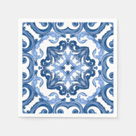Guardanapo De Papel Majolica,azulejos do Mediterrâneo