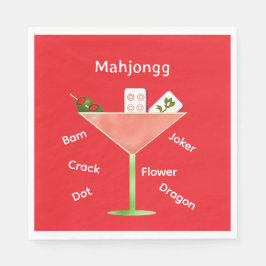 Guardanapo De Papel Majong Martini Paper Napkin