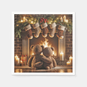 Guardanapo De Papel Malabarismo das Ursinhas de Natal