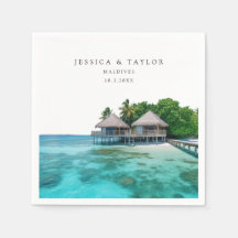 Maldivas Casamento Foto Personalizada Coquetel Nap