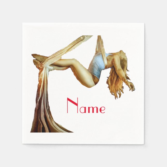 Guardanapo De Papel Malhação aérea de ioga Thunder_Cove (Frente)