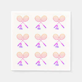 Guardanapo De Papel Malhas de Badminton Mínimas Compram Aves