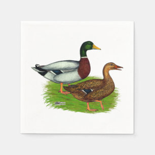 Guardanapo De Papel Mallard Drake e Duck