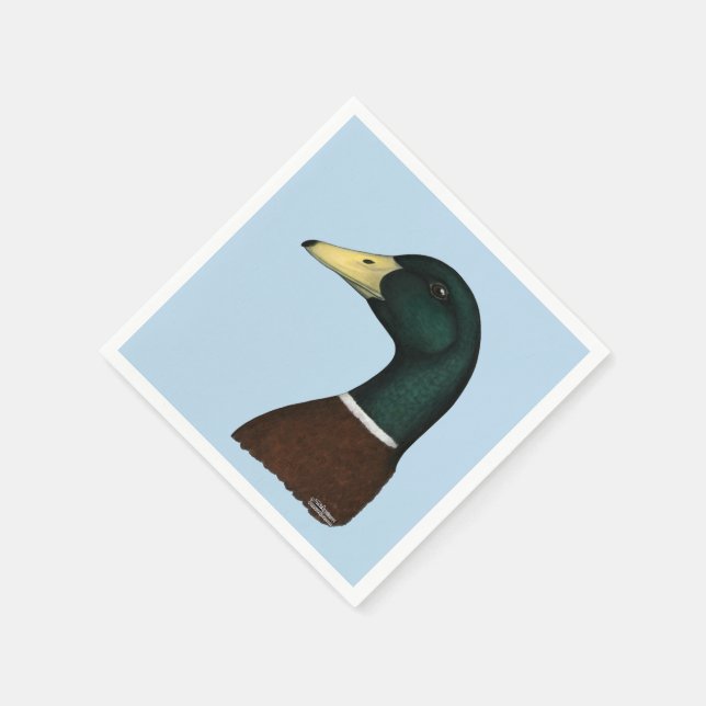 Guardanapo De Papel Mallard Drake Head (Canto)