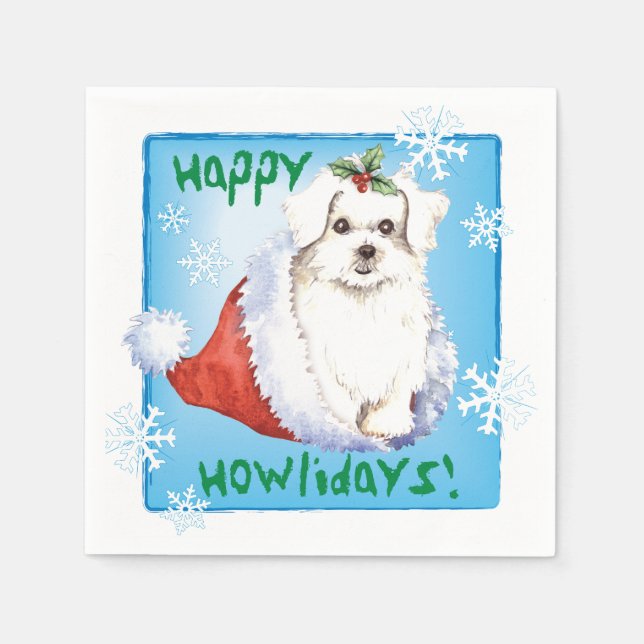 Guardanapo De Papel Maltês de Natal (Frente)