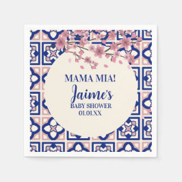 Guardanapo De Papel Mama Mia Baby Shower Cherry Blossoms