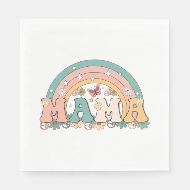 Guardanapo De Papel Mama Rainbow (Frente)