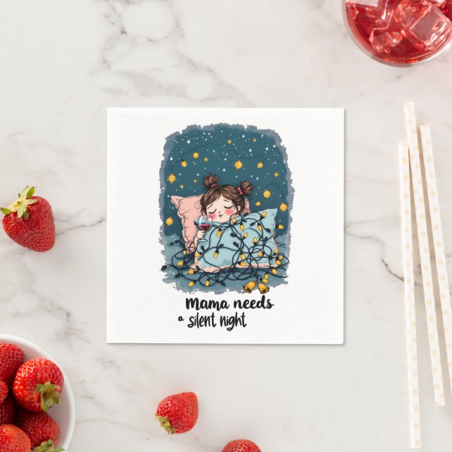 Guardanapo De Papel Mamãe precisa de uma noite silenciosa (Insitu)