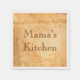 Guardanapo De Papel Mamas cozinha estilo italiano terracotta