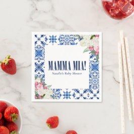 Guardanapo De Papel Mamma Mia Blue Floral