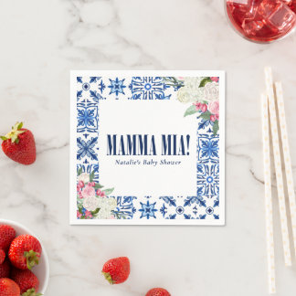 Guardanapo De Papel Mamma Mia Blue Floral