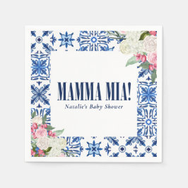 Guardanapo De Papel Mamma Mia Blue Floral
