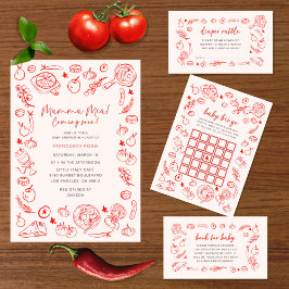 Guardanapo De Papel  | Mamma Mia Italian Baby Shower