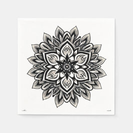 Guardanapo De Papel mandala floral