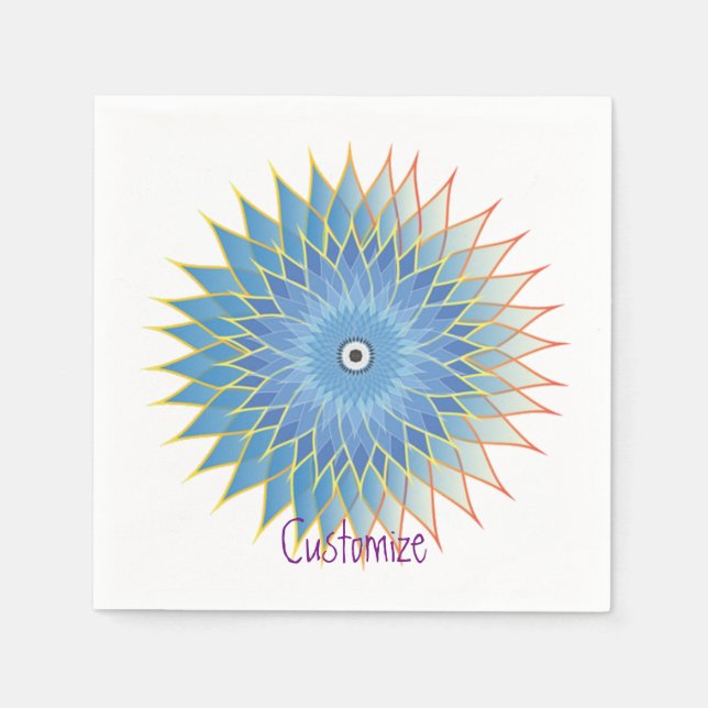 Guardanapo De Papel Mandala Lotus Blossom Thunder_Cove (Frente)