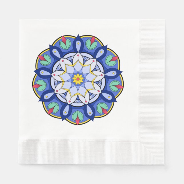 Guardanapo De Papel Mandala Pattern 01 Napkin (Frente)