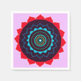 Guardanapo De Papel Mandala Vetor Art Paper Napkin
