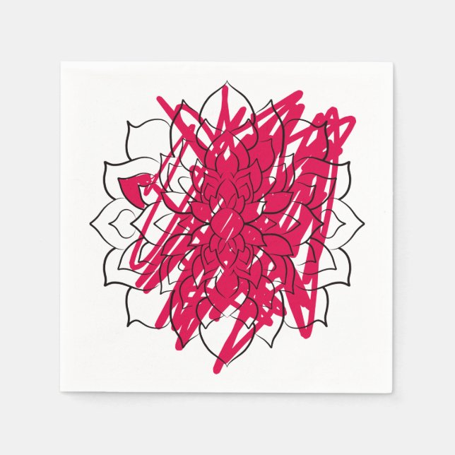 Guardanapo De Papel Mandalas são tão relaxantes... (Frente)