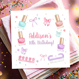 Guardanapo De Papel Mani-Pedi Party Manicure Pedicure Nail Polish