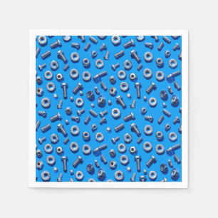 Guardanapo De Papel Manly Man Gear Head Loucos e Bolts Napkins