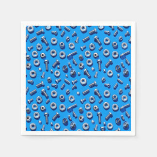 Guardanapo De Papel Manly Man Gear Head Loucos e Bolts Napkins