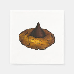 Guardanapo De Papel Manteiga de amendoim Chocolate Cookie Foodie Napki