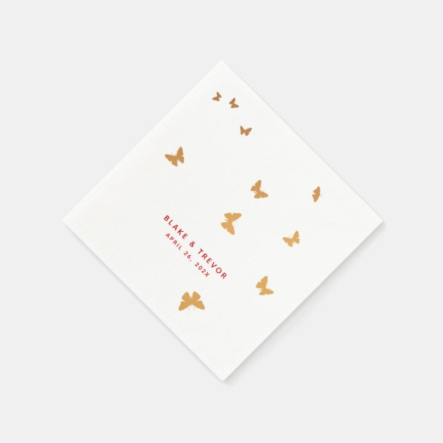 Guardanapo De Papel MANTEIGA DE ouro (Canto)