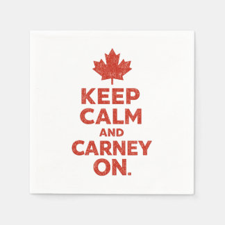 Guardanapo De Papel Mantenha a Calma e Continue Carney Toalhas de Cana