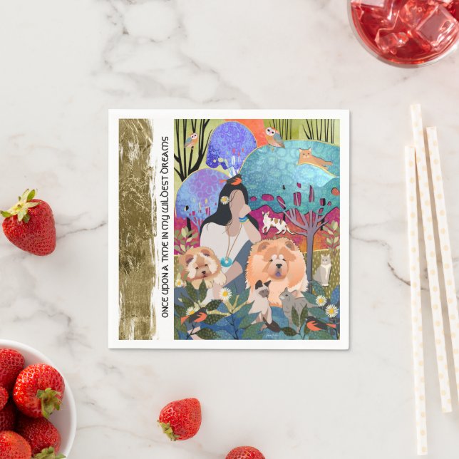 GUARDANAPO DE PAPEL MANTENHA CRIANÇAS GYPSY SELVAGENS - NAPKINAS DE PA (Insitu)