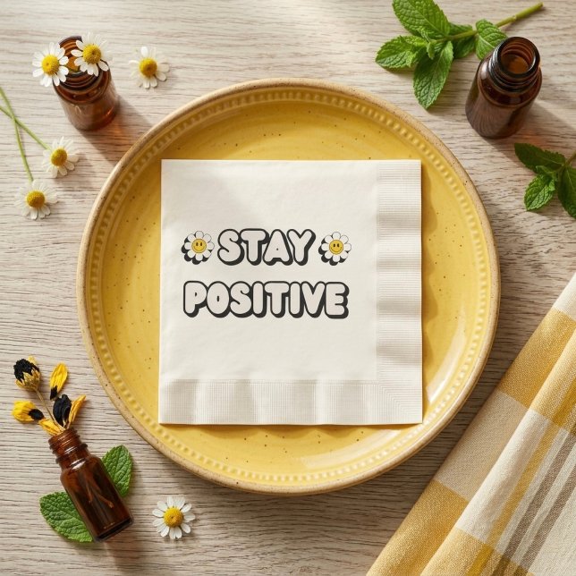 Guardanapo De Papel Mantenha-se Positivo (Criador carregado)
