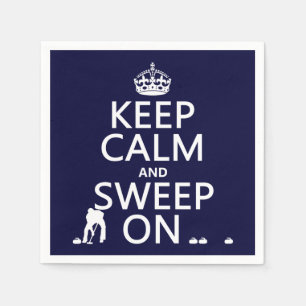 Guardanapo De Papel Manter Calmo e Varrer Ligado (enrolação) (qualquer