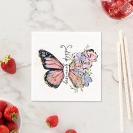 Guardanapo De Papel Manter Cotação de Flor Selvagem Crescente