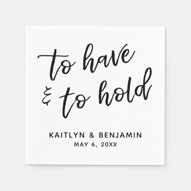 Guardanapo De Papel Manuscrito Para Ter E Manter Branco Preto (Frente)