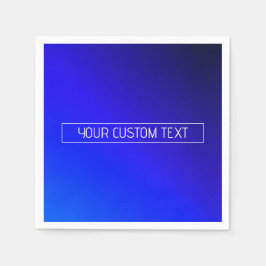 Guardanapo De Papel Mão Azul Brilhante Moderno e Gradiente Roxo