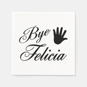 Guardanapo De Papel Mão de ondulação do rico de Felicia do adeus
