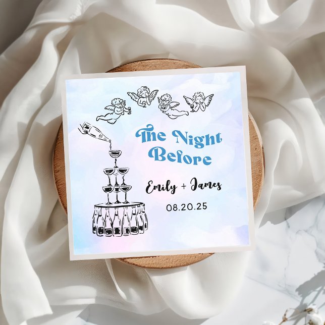 Guardanapo De Papel Mão Desenhando Preguiçosa A Noite Antes De Casar N (Criador carregado)