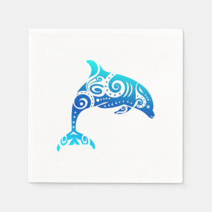 Guardanapo De Papel Maori Dolphin Polynésia Tribal Tattoo Idea