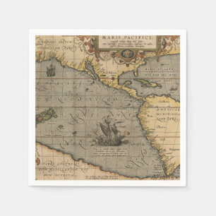 Guardanapo De Papel Mapa antigo antigo inspirado (14) Bagagem