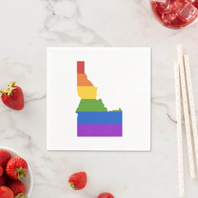 Guardanapo De Papel Mapa gay dos EUA | Estado de Idaho (Insitu)