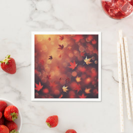 Guardanapo De Papel Mapeamento de outono automático deixa Bokeh Découp