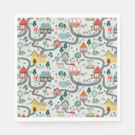 Guardanapo De Papel Mapear Napkins de Papel