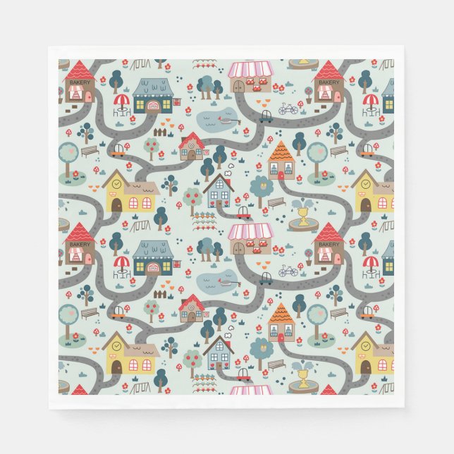 Guardanapo De Papel Mapear Napkins de Papel (Frente)