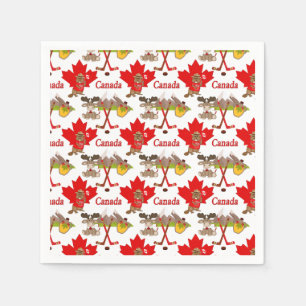 Guardanapo De Papel Maple Leaf Canadense