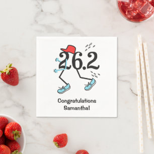 Guardanapo De Papel Maratonista Personalizado Engraçado 26.2