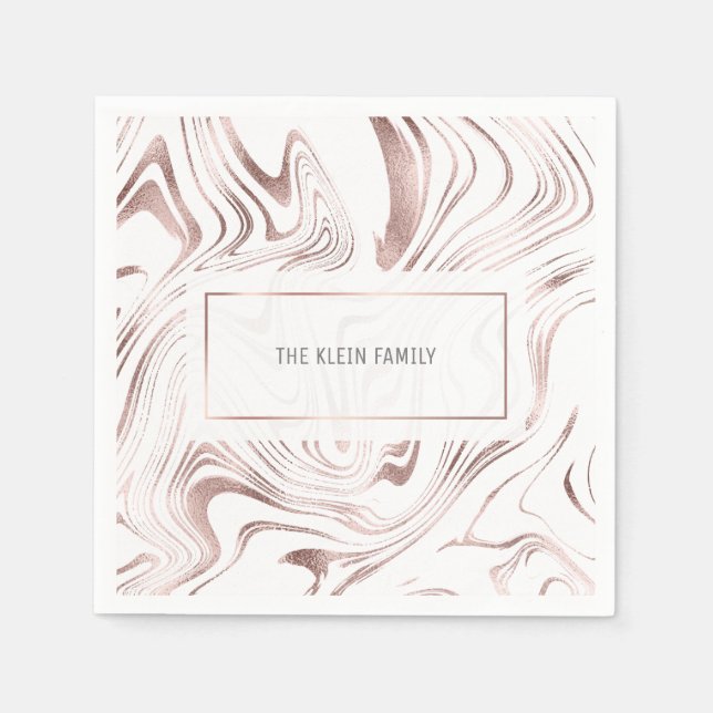 Guardanapo De Papel Marble Napkin Personalizado (Frente)