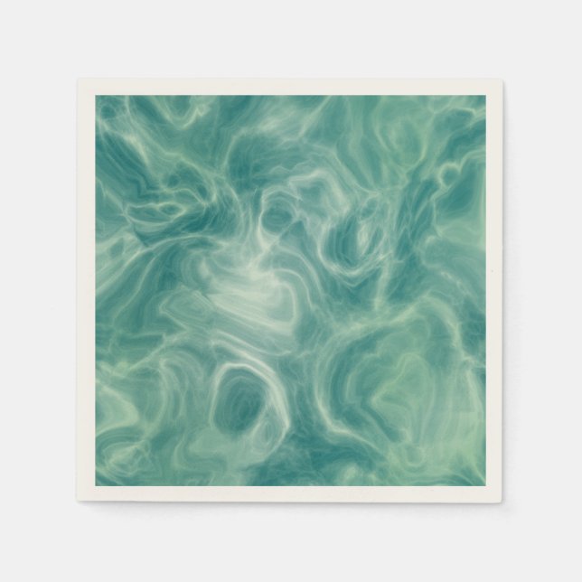 Guardanapo De Papel Marble Verde (Frente)