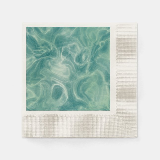 Guardanapo De Papel Marble Verde (Frente)