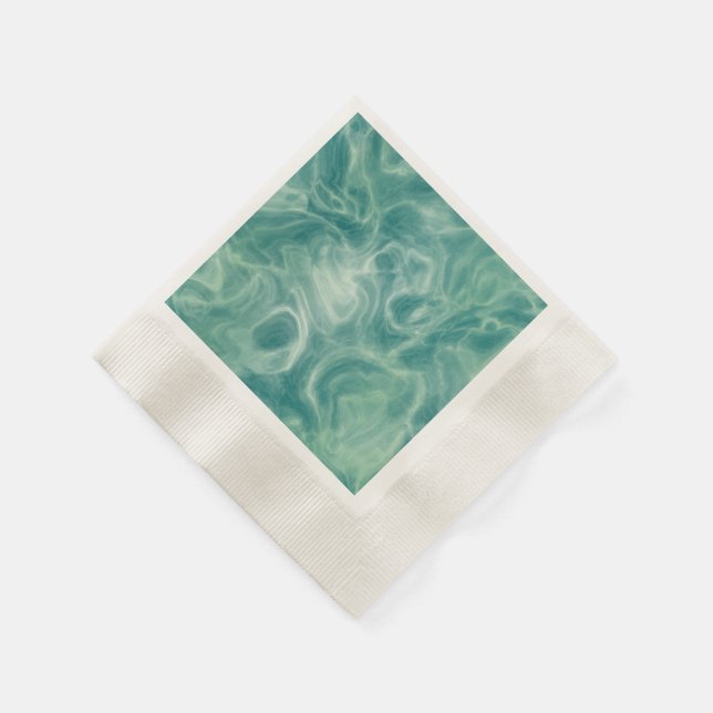 Guardanapo De Papel Marble Verde (Canto)